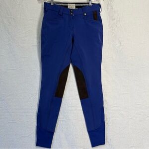Horseware Ireland Adalie Breeches Size 28 R Winter Fleece Blue Equestrian Pants